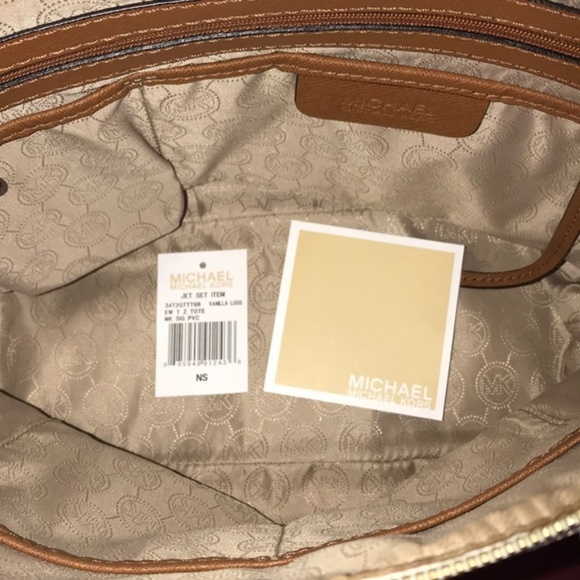 Michael Kors MK Jet Set Tote w/ Dust Bag Vanilla - Picture 6 of 6